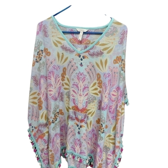 Matilda Jane med paisley top kimono sleeves with tassels pullover - Picture 1 of 8